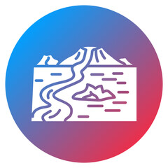 Lava Field Vector Icon