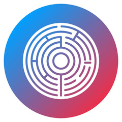Marble Maze Vector Icon
