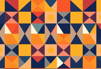 Minimalist geometric shapes, abstract Scandinavian vector pattern design, triangles, abstract