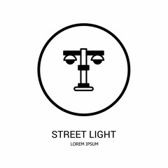 Obraz premium Logo vector design for business. Street light logos.