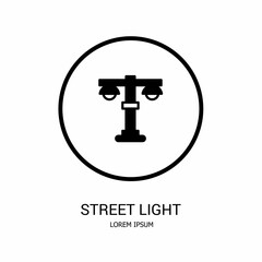 Obraz premium Logo vector design for business. Street light logos.
