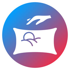 Obraz premium Feeding Pillow Vector Icon