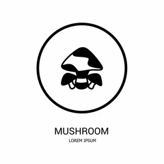 Logo vector design for business. Mushroom logos.