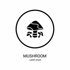 Logo vector design for business. Mushroom logos.