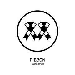 Logo vector design for business. Ribbon logos.