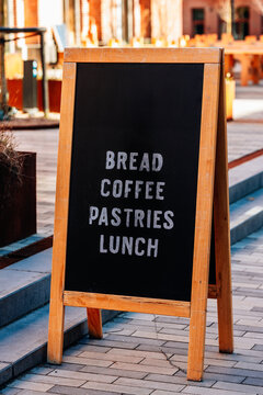 Rustic Caf&eacute; Chalkboard Sign