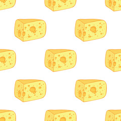 Seamless pattern with cheese doodle for decorative print, wrapping paper, greeting cards, wallpaper and fabric