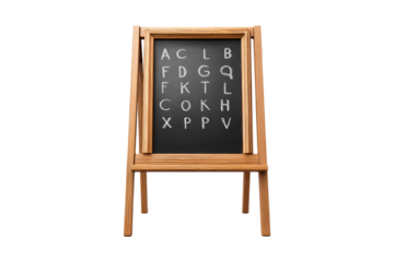 Informative chalkboard learning display