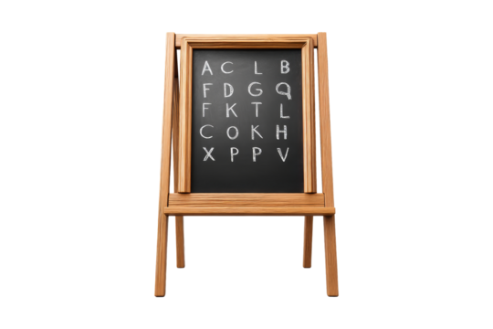 Informative chalkboard learning display