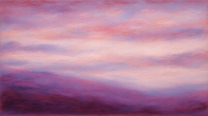 Dreamy purple and pink abstract landscape watercolor textured background