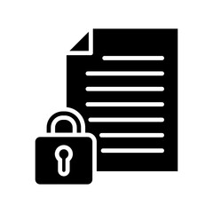 secret documents, Legal and Law solid Icon