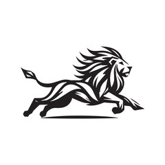 Origami Lion Logo – Geometric Wild King Animal Symbol