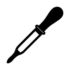 Black and White Illustration of a Laboratory Dropper for Scientific Purposes