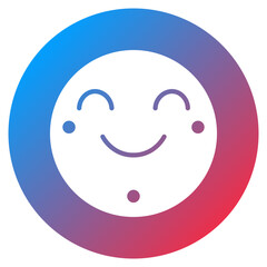 Smiling Face Vector Icon