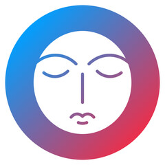 Obraz premium Neutral Face Vector Icon