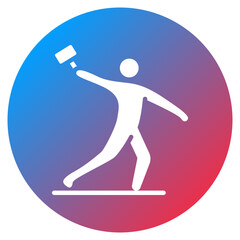 Hammer Throw Vector Icon