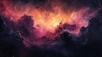 Fototapeta premium Deep space nebula with vibrant colors