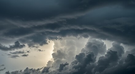 Obraz premium Stormy Clouds with Light