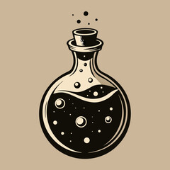 vector illustration of a bottle of water