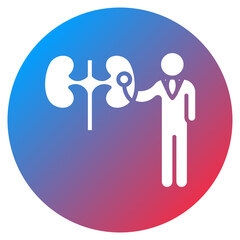 Kidney Checkup Vector Icon