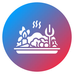 Food Tray Vector Icon