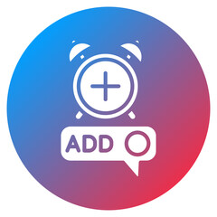 Add Alarm Vector Icon
