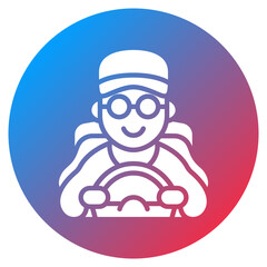 Driver Profile Vector Icon