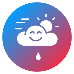 Rainy Weather Icon Vector Icon