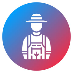 Farm Worker Vector Icon
