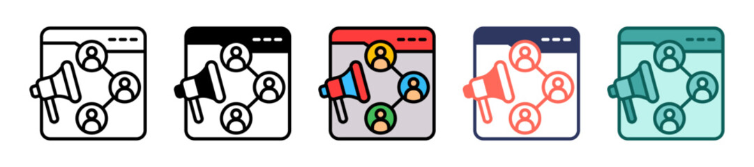 Affiliate Marketing multiple icon