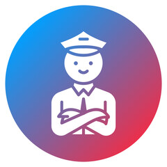 Security Guard Vector Icon