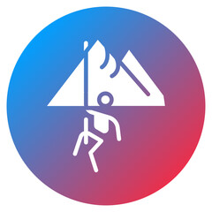 Mountain Climbing Rope Vector Icon