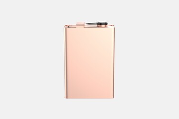 Glossy Oil Tin Can Mockup Isolated On White Background. 3d illustration