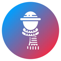 Naklejka premium Pilgrim Scarf Vector Icon