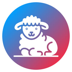 Sacrificial Lamb Vector Icon