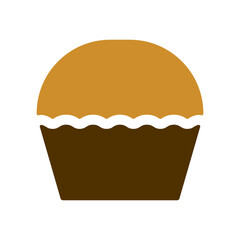 マフィンのアイコンイラスト