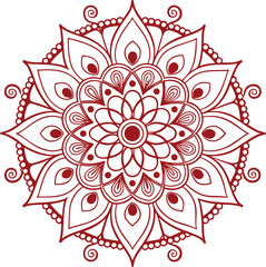 Abstract floral art showcases a seamless ornamental pattern with vintage lace and mandala elements, a decorative vector design