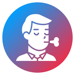 Breathing Difficulty Vector Icon