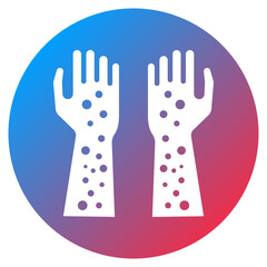 Hives on Arms Vector Icon