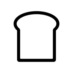 シンプルな食パンのアイコンイラスト