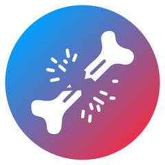 Fototapeta premium Bone Fracture Vector Icon
