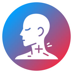 Neck Stiffness Vector Icon