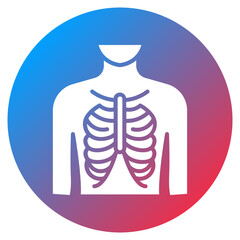 Rib Pain Vector Icon
