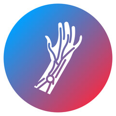Ulnar Nerve Pain Vector Icon