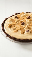A Stunning Peanut Butter Pie with a Rich and Creamy Filling