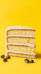 A Delectable Slice of Coffee Cake with Exquisite Layers