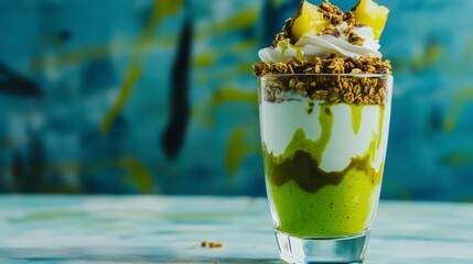 Layered Tropical Yogurt Parfait: A Delicious and Healthy Treat
