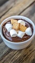 Chocolate Fondue with Marshmallows and Graham Crackers: A Cozy Dessert Delight
