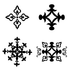 exotic ornament icon illustration