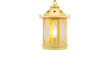 Golden Ramadan Lantern A Festive Illustration